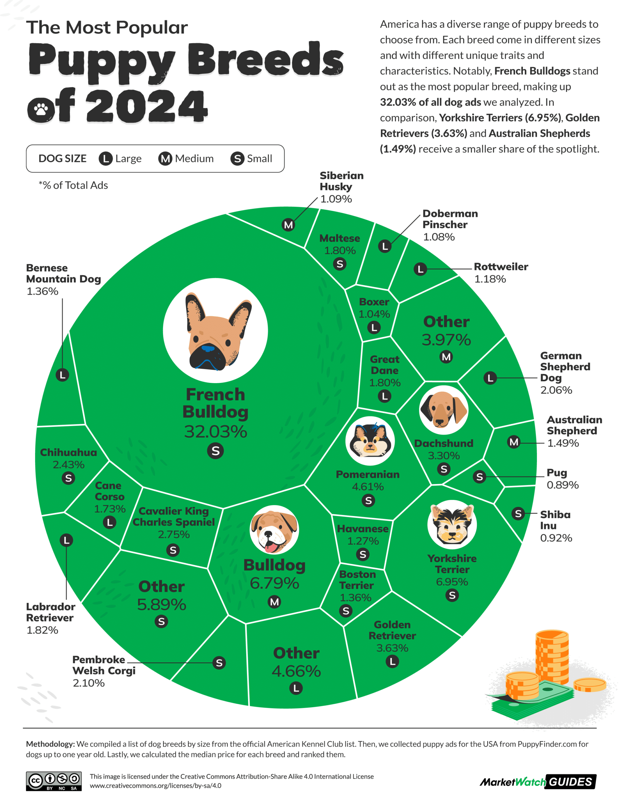 The Most and Least Expensive Puppy Breeds